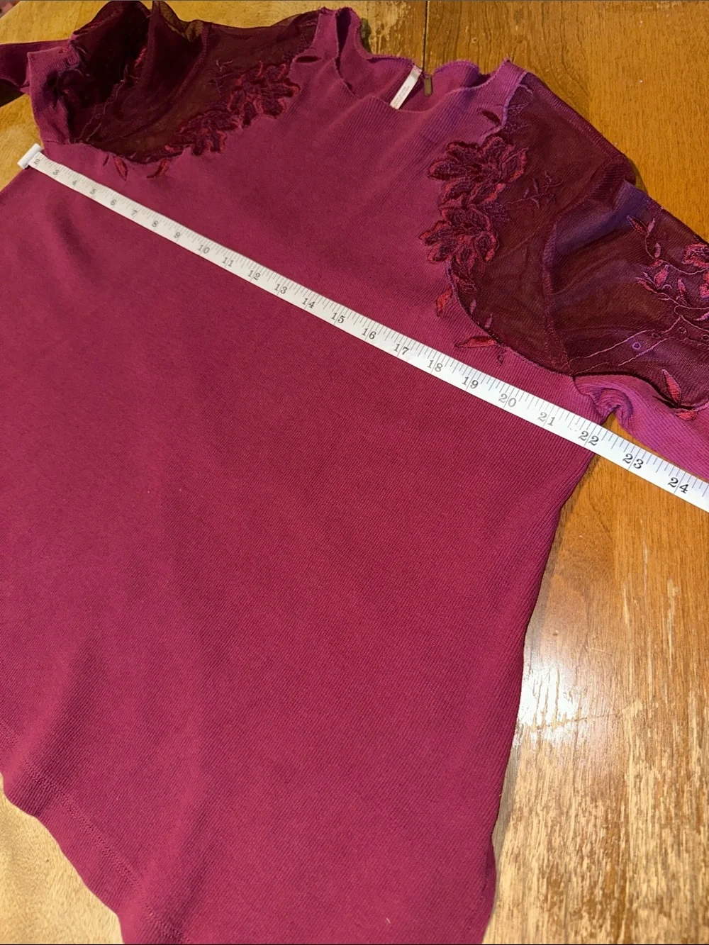 Free People Daniella Top in Burgundy